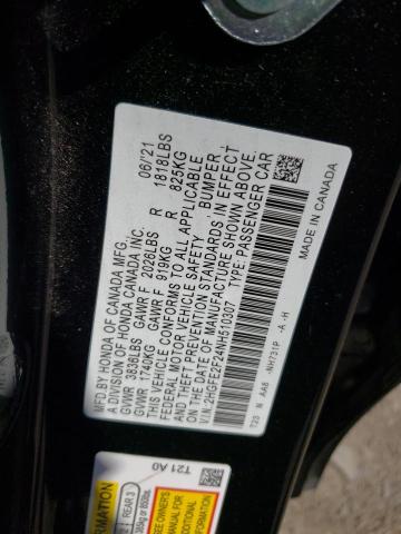 2HGFE2F24NH510307 Honda Civic Lx