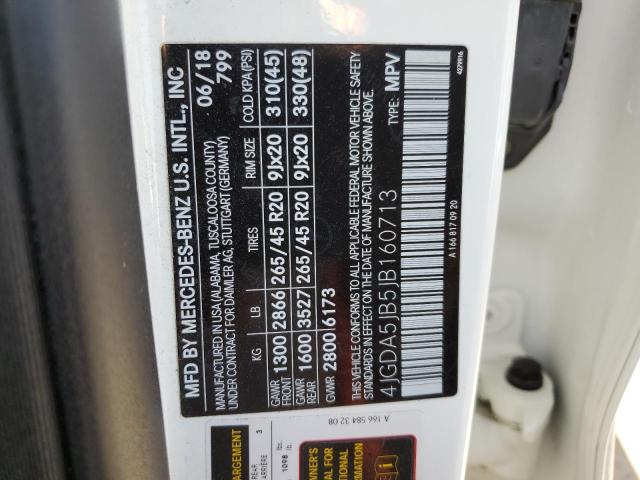 4JGDA5JB5JB160713 Mercedes-Benz GLE 350