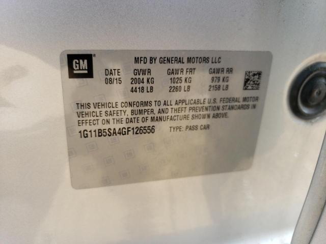 2016 CHEVROLET MALIBU LIM - 1G11B5SA4GF126556