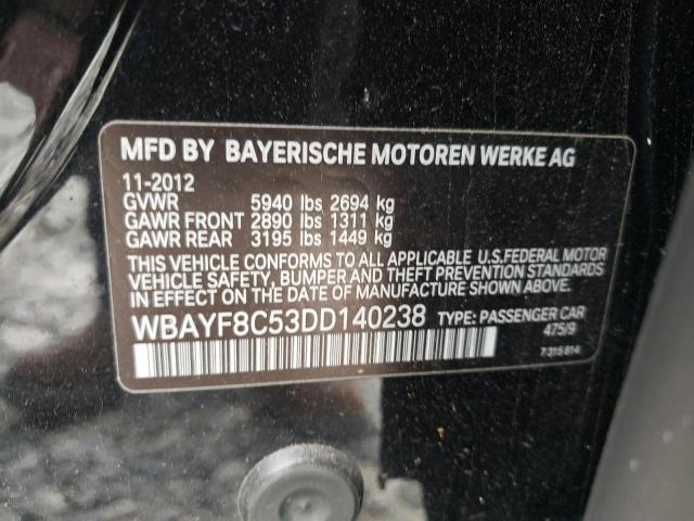 VIN WBAYF8C53DD140238 2013 BMW 7 Series, 750 Lxi no.12