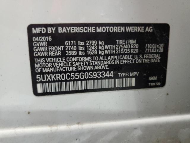 5UXKR0C55G0S93344 2016 BMW X5, photo no. 13