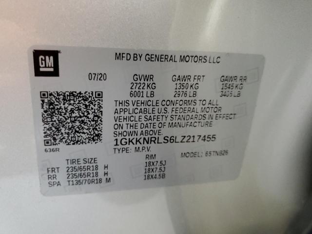 1GKKNRLS6LZ217455 GMC Acadia SLE 13