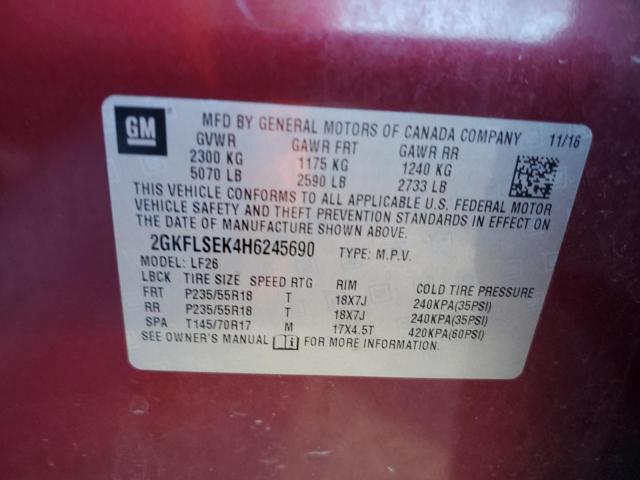 2GKFLSEK4H6245690 GMC Terrain Sle