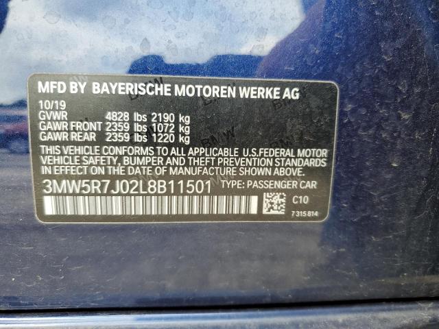 3MW5R7J02L8B11501 BMW 330XI