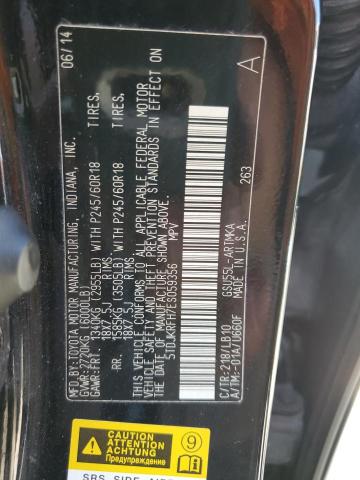 VIN 5TDJKRFH7ES059356 2014 Toyota Highlander, Xle no.14