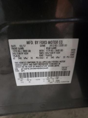 2FMPK3K98HBB82445 2017 FORD EDGE, photo no. 13