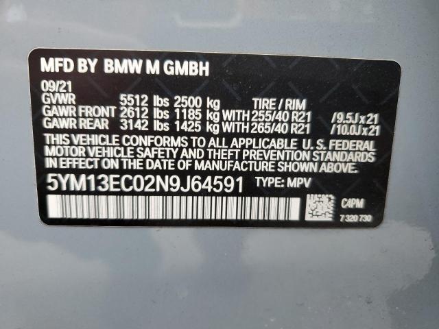 2022 BMW X3 M 5YM13EC02N9J64591