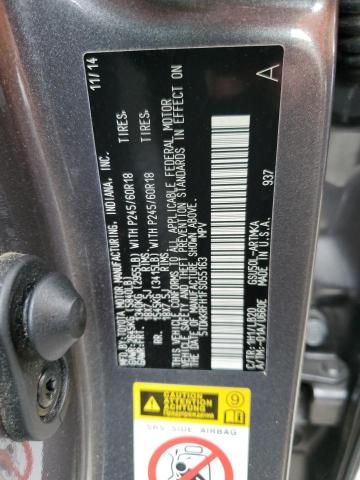 VIN 5TDKKRFH1FS055163 2015 Toyota Highlander, Xle no.13