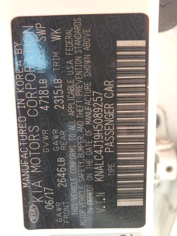 KNALC4J19H5089257 KIA Cadenza Premium