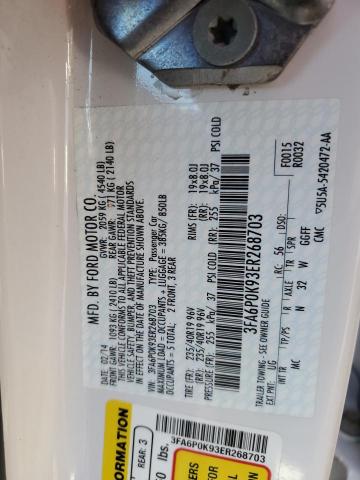 3FA6P0K93ER268703 Ford Fusion Titanium
