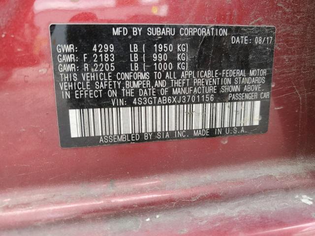 4S3GTAB6XJ3701156 Subaru Impreza Premium