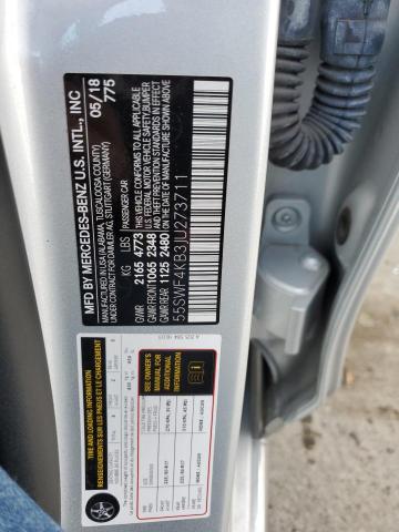 55SWF4KB3JU273711 Mercedes-Benz C 300 4matic