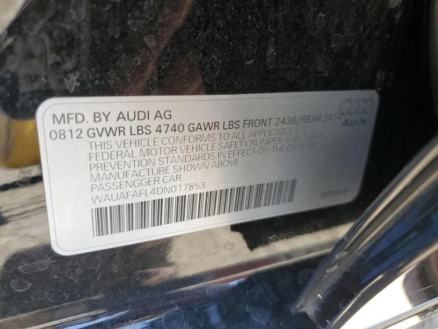 VIN WAUAFAFL4DN017853 2013 Audi A4, Premium no.12