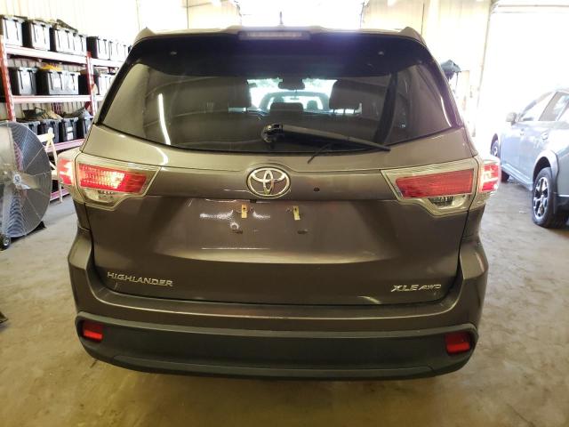 VIN 5TDJKRFH2ES019363 2014 Toyota Highlander, Xle no.6