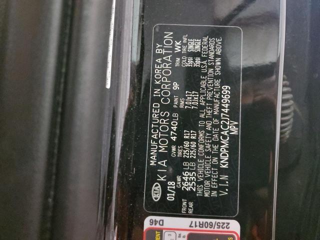 KNDPMCAC2J7449699 KIA Sportage Lx
