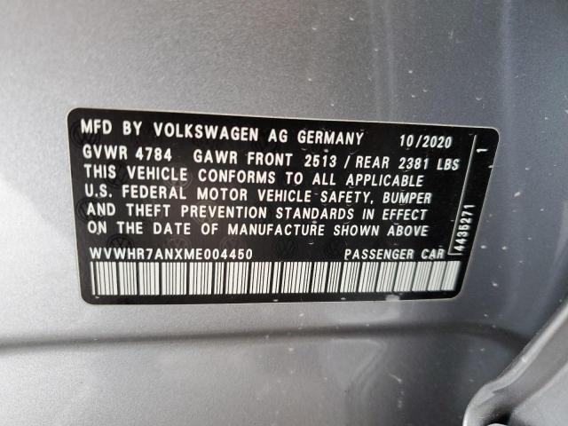 WVWHR7ANXME004450 Volkswagen Arteon SEL 10