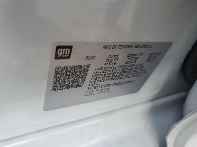 2022 CADILLAC CT5 PREMIU - 1G6D15RK2N0107383