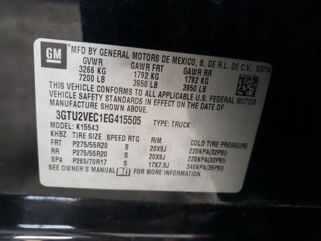 3GTU2VEC1EG415505 GMC Sierra K1500 Slt