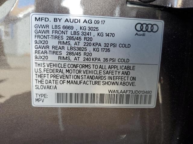 VIN WA1LAAF73JD013480 2018 Audi Q7, Premium Plus no.13