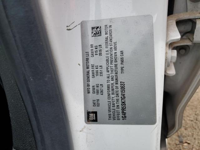 1G4PR5SK7G4150637 Buick Verano Convenience