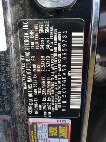 2020 KIA SORENTO S - 5XYPGDA58LG659731