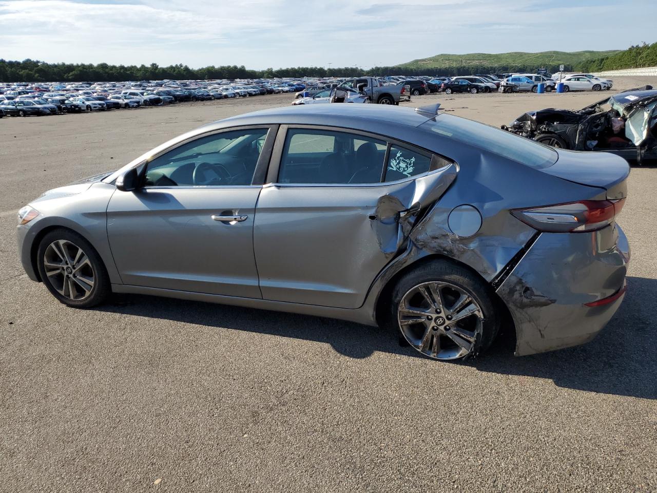 HYUNDAI ELANTRA SE 2017 gray  gas KMHD84LF5HU224706 photo #3