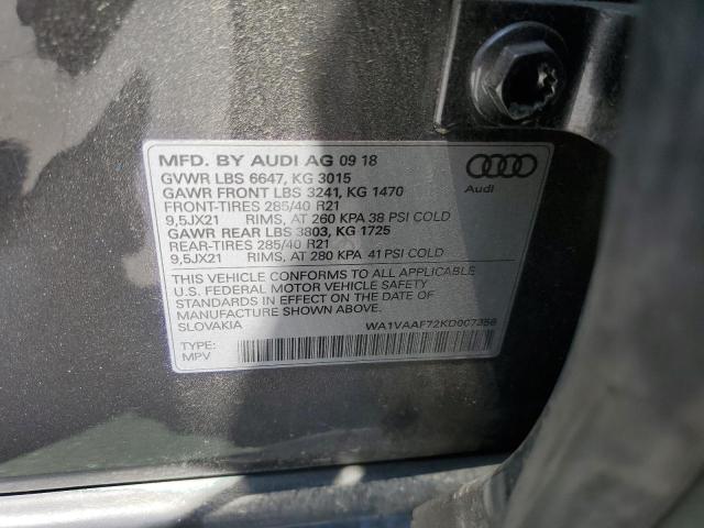 WA1VAAF72KD007356 Audi Q7 PRESTIG 13