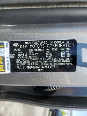KNDPM3AC0M7843576 KIA Sportage Lx