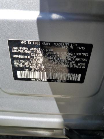 JF2SJARC3FH805351 Subaru Forester 2.5i Limited