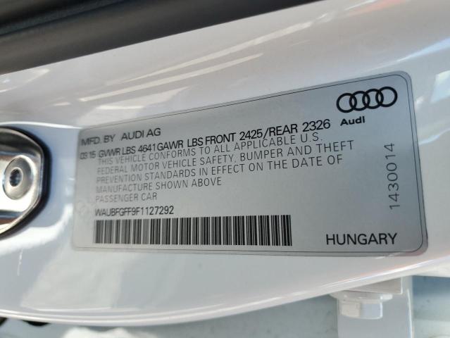 2015 AUDI S3 PREMIUM - WAUBFGFF9F1127292