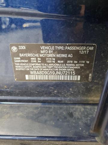 WBA8D9G59JNU72115 BMW 330 XI