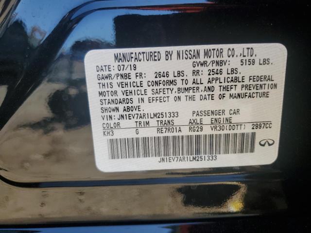 2020 INFINITI Q50 PURE - JN1EV7AR1LM251333
