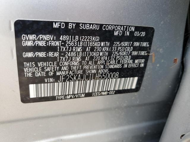 JF2SKAJC1LH550008 Subaru Forester Premium