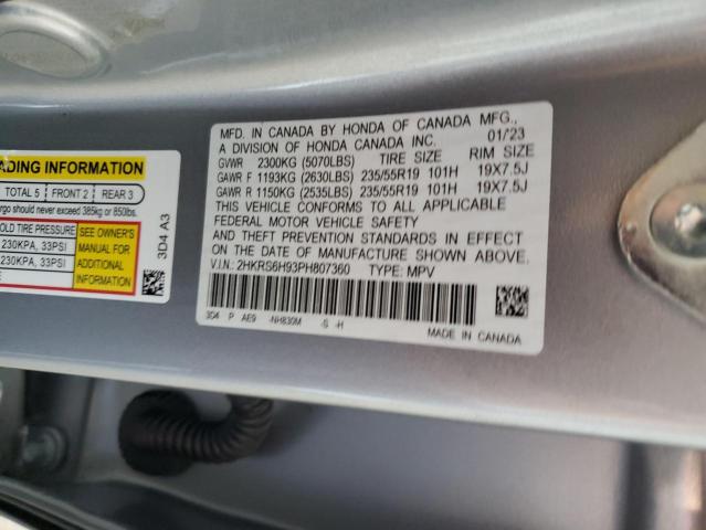 2023 HONDA CR-V SPORT - 2HKRS6H93PH807360