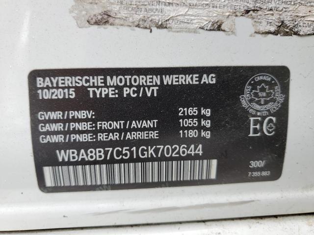 WBA8B7C51GK702644 BMW 340 XI