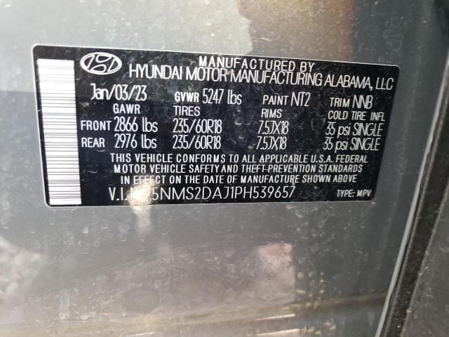 VIN 5NMS2DAJ1PH539657 2023 HYUNDAI SANTA FE no.13