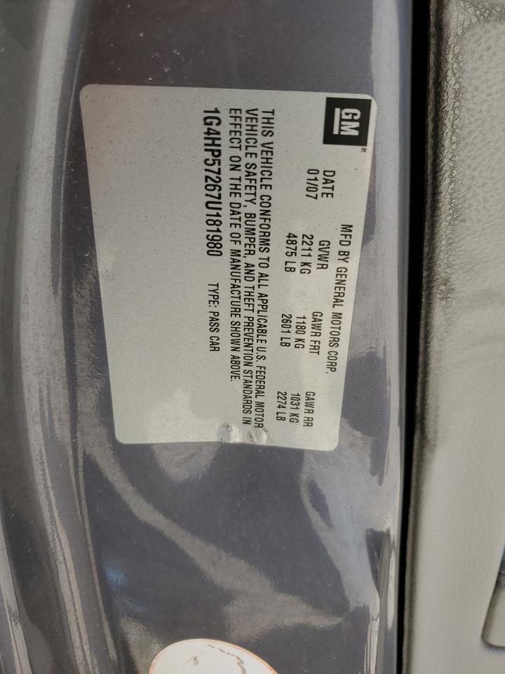 1G4HP57267U181980 2007 Buick Lucerne Cx