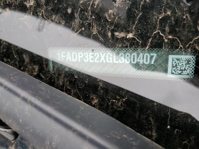 1FADP3E2XGL380407 Ford FOCUS S