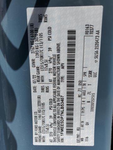 1FMEE5DP7NLB53407 Ford Bronco Base