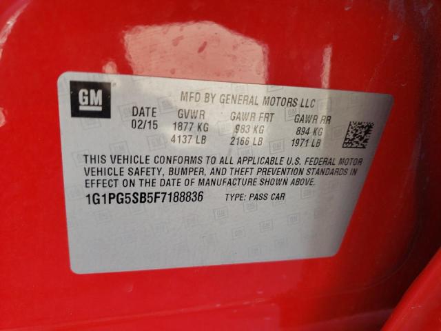 2015 CHEVROLET CRUZE LTZ - 1G1PG5SB5F7188836