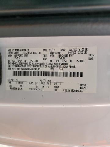 1FTMF1C86HKD09611 Ford F150