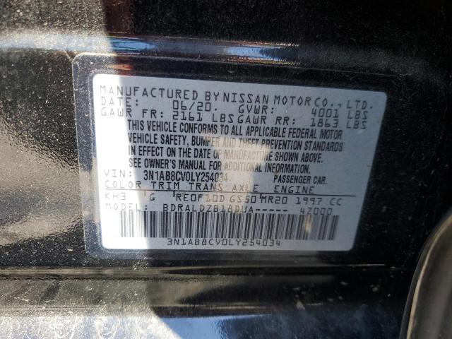 3N1AB8CV0LY254034 Nissan SENTRA SV