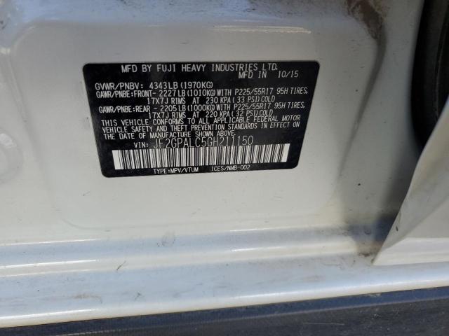 JF2GPALC5GH211150 Subaru Crosstrek Limited