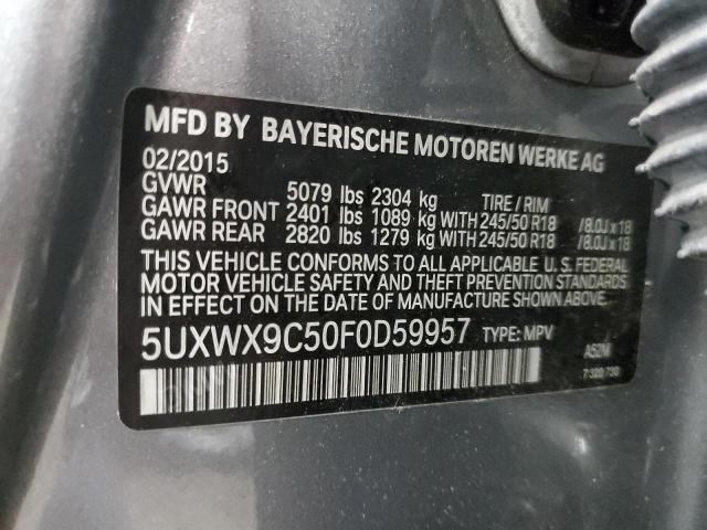 5UXWX9C50F0D59957 2015 BMW X3, photo no. 13