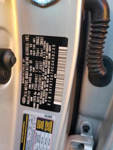 5XYKTDA76EG498239 KIA SORENTO LX