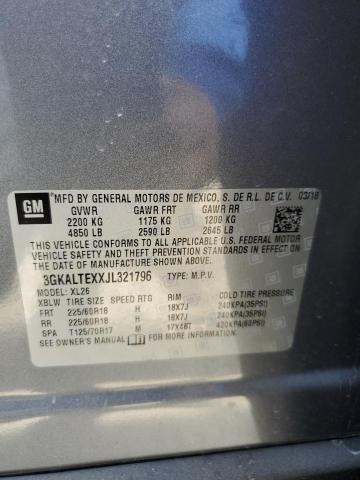 3GKALTEXXJL321796 GMC Terrain Sle