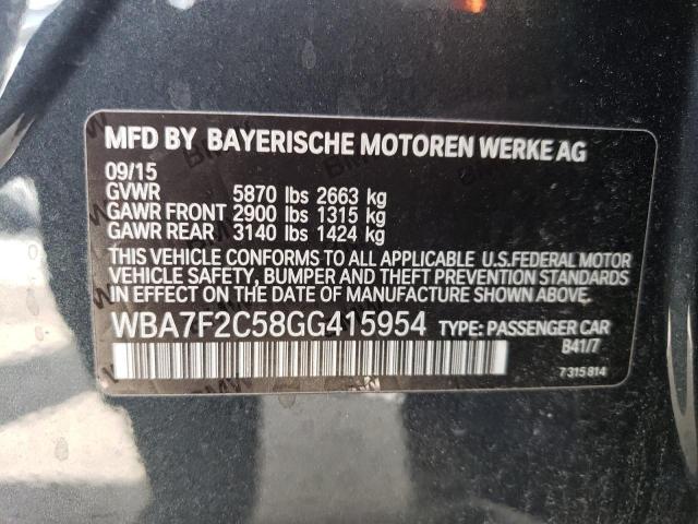 WBA7F2C58GG415954 BMW 750 Xi