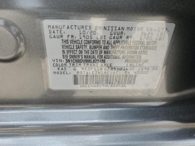 3N1CN8DV9ML822486 Nissan VERSA S