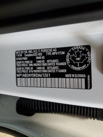 2019 PORSCHE CAYENNE S - WP1AB2AY0KDA61261