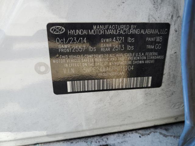 2015 HYUNDAI SONATA ECO - 5NPE24AA6FH116104